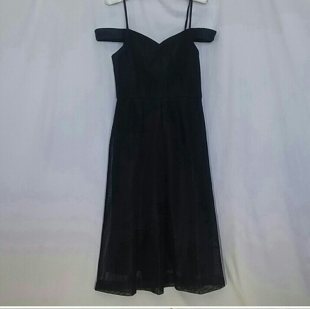 Lumier by Bariano Black Textured Dress NWT - Picture 7 of 7